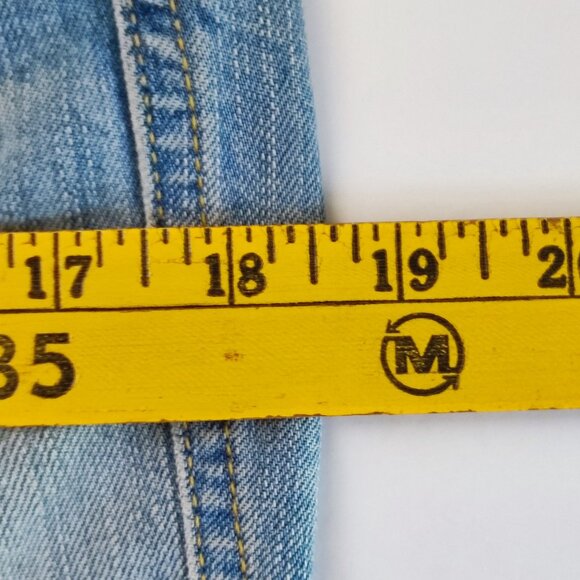 Diesel Industries Jeans Capri distressed ripped hard washed blue women's size 28 - Picture 14 of 16